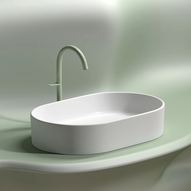 Раковина накладная Ceramica nova Element 600*380*122мм CN6048MW белая матовая