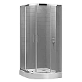 Душевой уголок Cezares Eco 80x80см ECO-(O)-R-2-80-C-Cr профиль хром, стекло прозрачное