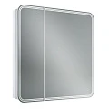 Зеркало-шкаф Art&Max Verona 80 AM-Ver-800-800-2D-R-DS-F с подсветкой, белый