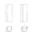 Пьедестал для раковины BelBagno LAGO BB128P