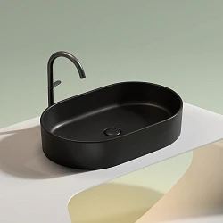 Раковина накладная Ceramica nova Element 600*380*122мм CN6048MB черная матовая