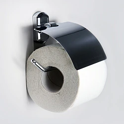 Держатель туалетной бумаги Wasserkraft Oder K-3025 с крышкой, хром