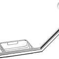 Поручень Bemeta Omega 104307631 с мыльницей, хром