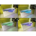Акриловая ванна Orans OLS-BT65108 R 170x75см 65108R0 с гидромассажем белая глянцевая