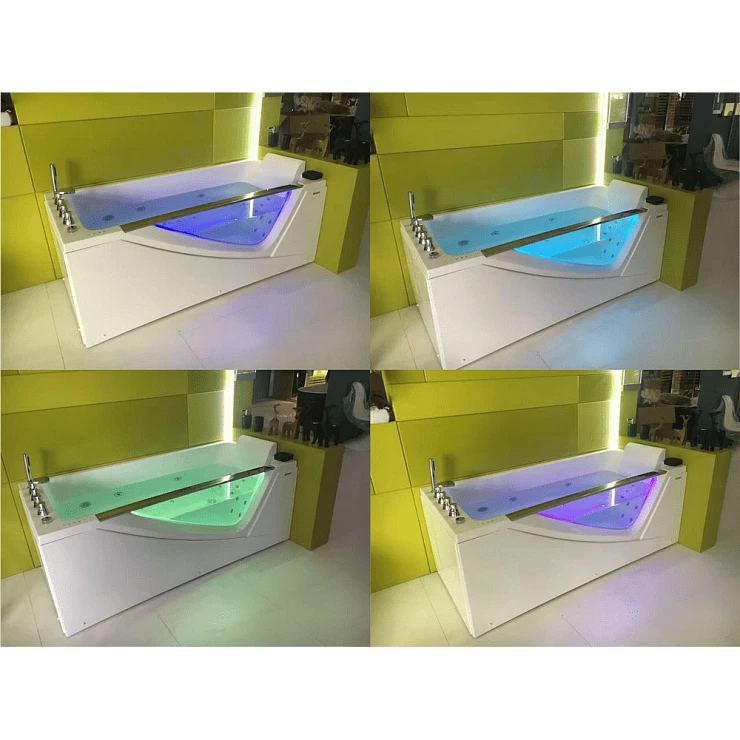 Акриловая ванна Orans OLS-BT65108 R 170x75см 65108R0 с гидромассажем белая глянцевая