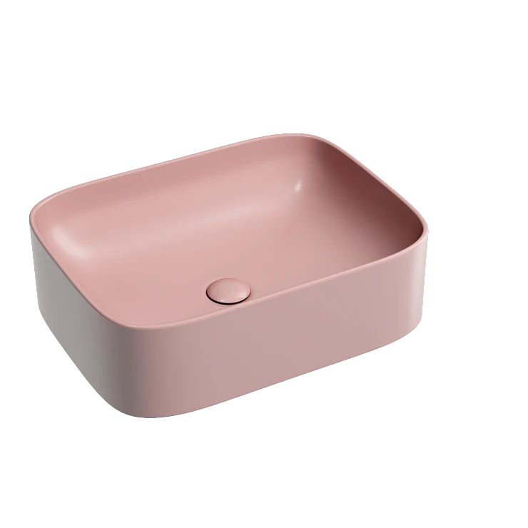 Раковина накладная Ceramica nova Element 505*380*150мм CN6052MP розовая матовая