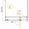 Душевой уголок Cezares Valvola 80x80см VALVOLA-AH-1-100/80-C-Cr профиль хром, стекло прозрачное