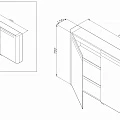 Зеркало-шкаф AM.PM Sensation M30MCX1001WG с подсветкой, белый глянец