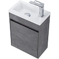 Тумба с раковиной BelBagno Pietra Mini 40 R цемент матовый