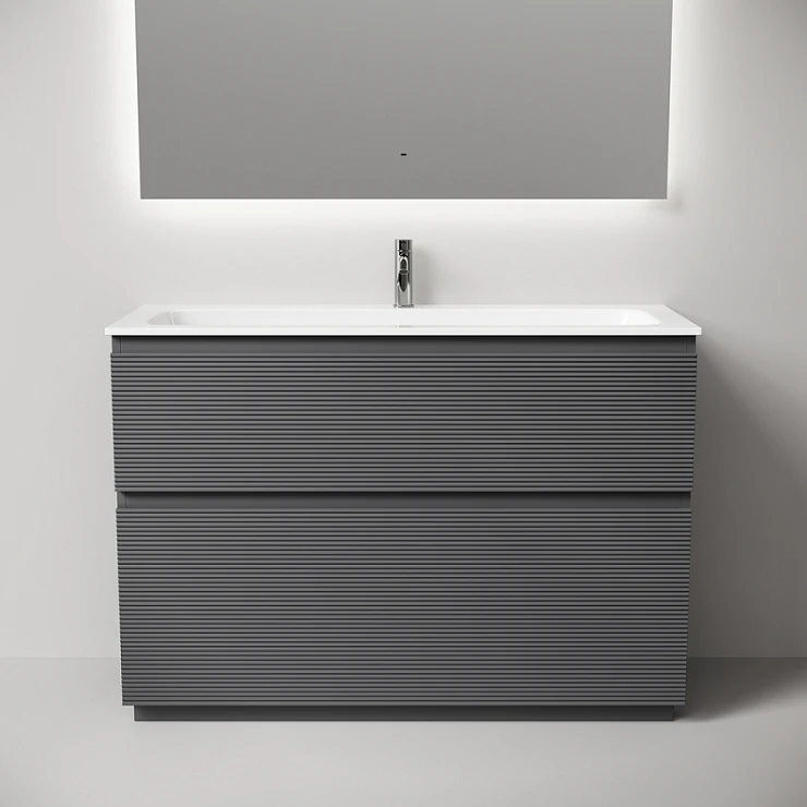 Тумба под раковину Sancos Folk Floor 120 FL120FGS напольная, Grey soft