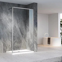 Душевая перегородка Veconi Korato KR-81 70см KR81-70-01-C8 профиль хром, стекло прозрачное