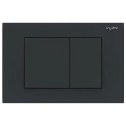 Кнопка смыва Aquatek KDI-0000012 черная матовая