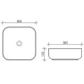 Раковина накладная Ceramica Nova Element CN6012 белая глянцевая