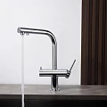 Смеситель для кухни Aquatek Европа AQ1385CR с краном для питьевой воды, хром