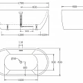 Акриловая ванна BelBagno 170x80x60 BB70-1700 белая глянцевая