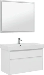 Мебель для ванной Aquanet Nova Lite 100 белый 2 ящика