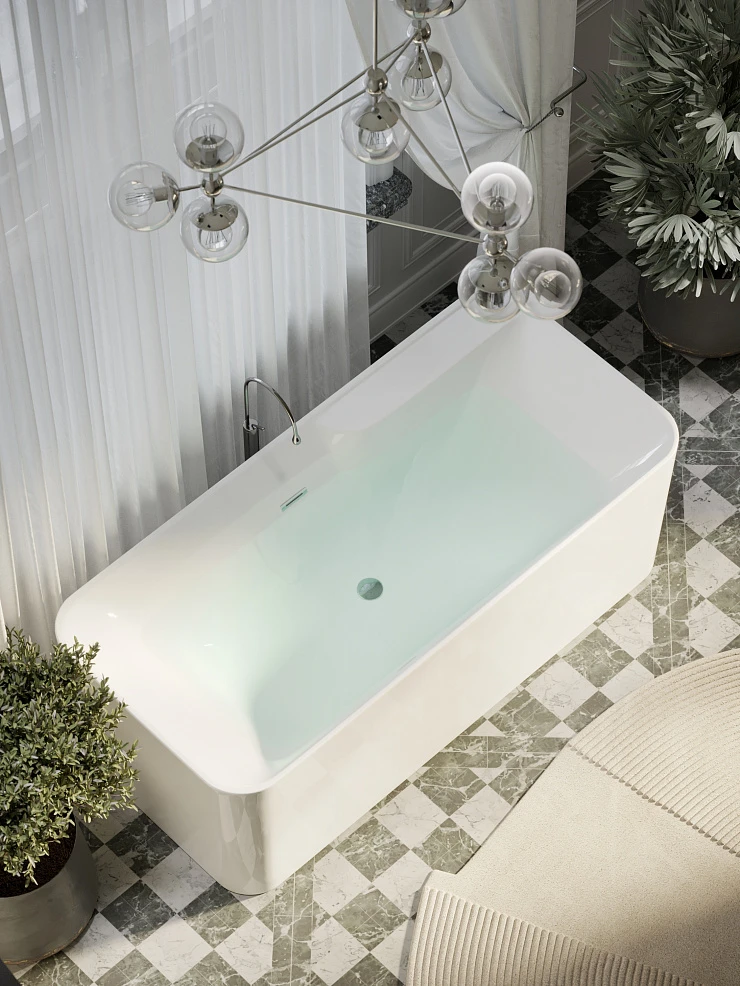 Акриловая ванна Sancos Sigma FB15 170x80 белая глянцевая