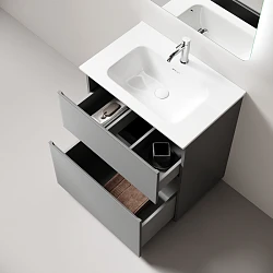 Тумба под раковину Sancos Folk Floor 70 FL70FES напольная, Ergraut soft