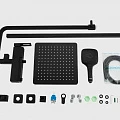 Душевая стойка Gappo G2417-6 черная