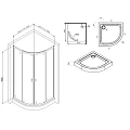 Душевой уголок AM.PM X-Joy 80x80см W88E-205-080MT64 профиль матовый хром, стекло прозрачное