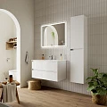 Тумба с раковиной Sancos Cento 90 белая глянцевая