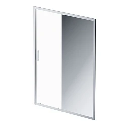 Дверь душевая в нишу AM.PM Gem 150см W90G-150-1-195MMir профиль хром, стекло прозрачное/зеркальное