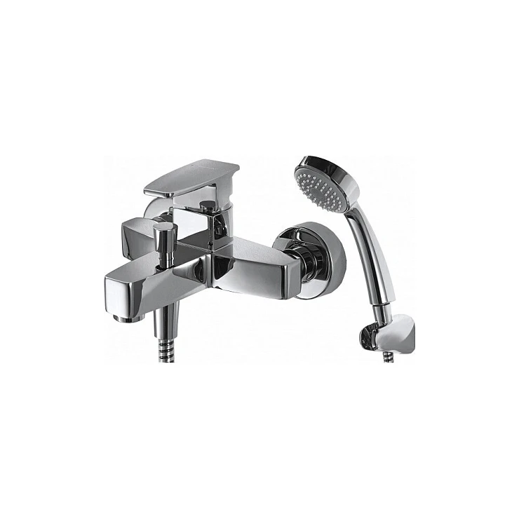 Смеситель для ванны с душем Bravat Riffle F672106C-B хром