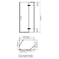 Душевой уголок Wasserkraft Aller 120x80см 10H06RBLACK MATT профиль хром, стекло прозрачное