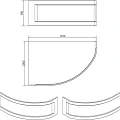 Экран Cersanit Kaliope 153 63363 универсальный, белый глянец