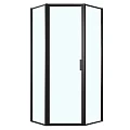 Душевой уголок Azario Richmond 100х100см AZ-NAG3231 1000 Black профиль черный, стекло прозрачное