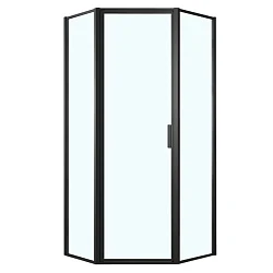 Душевой уголок Azario Richmond 100х100см AZ-NAG3231 1000 Black профиль черный, стекло прозрачное