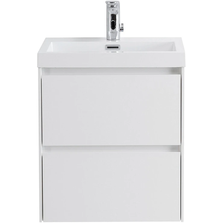 Тумба с раковиной BelBagno Pietra Mini 50 белая глянцевая