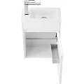 Тумба с раковиной BelBagno Pietra Mini 40 R белая глянцевая