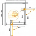 Душевой уголок Cezares Slider 110x110см SLIDER-A-2-100/110-C-Cr профиль хром, стекло прозрачное
