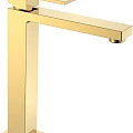 Смеситель для раковины Boheme Qubic 472-G золото глянец