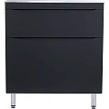 Тумба под раковину Style Line Бергамо мини 80 СС-00002313 антискрейч черный матовый