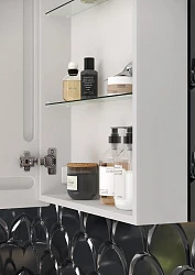 Зеркальный шкаф для ванной комнаты SANCOS Cube 600х140х800 с подсветкой CU600