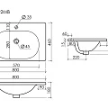 Раковина встраиваемая Ceramica Nova Sabo CN13002MB черная матовая