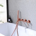 Смеситель ABBER Wasser Kreis AF8130RG для ванны скрытого монтажа, розовое золото