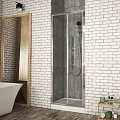 Душевая дверь в нишу Bravat Drop 100x200см BD100.4120A профиль хром, стекло прозрачное