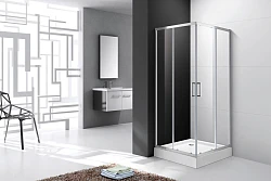 Душевой уголок Cezares Molveno 100x100см MOLVENO-A-2-100-C-Cr-IV профиль хром, стекло прозрачное