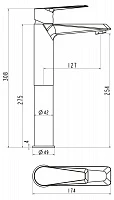 Смеситель BelBagno SALUTO SAL-LMC-BO для раковины