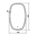Зеркало Comforty Космея 50 00-00001263CF с подсветкой и сенсором