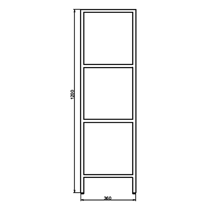 Стеллаж Comforty Мальме 40 00-00000826CF дуб дымчатый