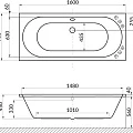 Акриловая ванна Excellent Oceana 160x75 WAEX.OCE16WH белая глянцевая