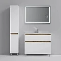 Тумба с раковиной AM.PM X-Joy 100 напольная, белый глянец