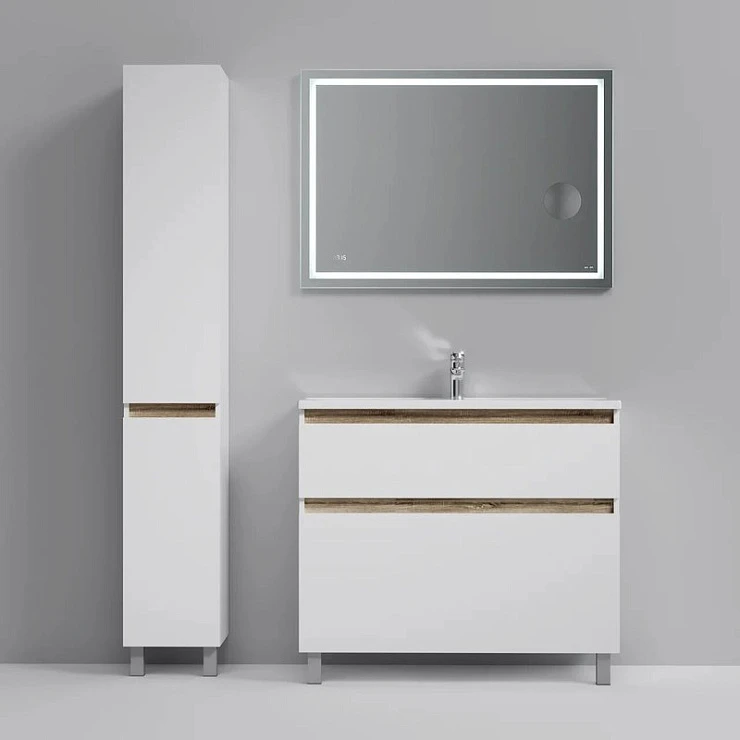Тумба с раковиной AM.PM X-Joy 100 напольная, белый глянец