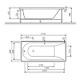 Экран AM.PM Spirit 180x80 W72A-180-080W-P2 белый