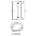 Душевой уголок Wasserkraft Aller 120x80см 10H06RWHITE профиль хром/белый, стекло прозрачное