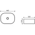 Раковина накладная Ceramica Nova Element CN6018 белая глянцевая